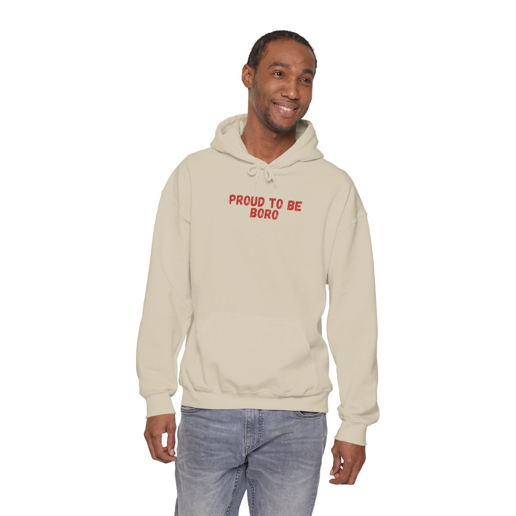 Proud to Be Boro Hoodie — #UTB BORO STYLE 'front print only'