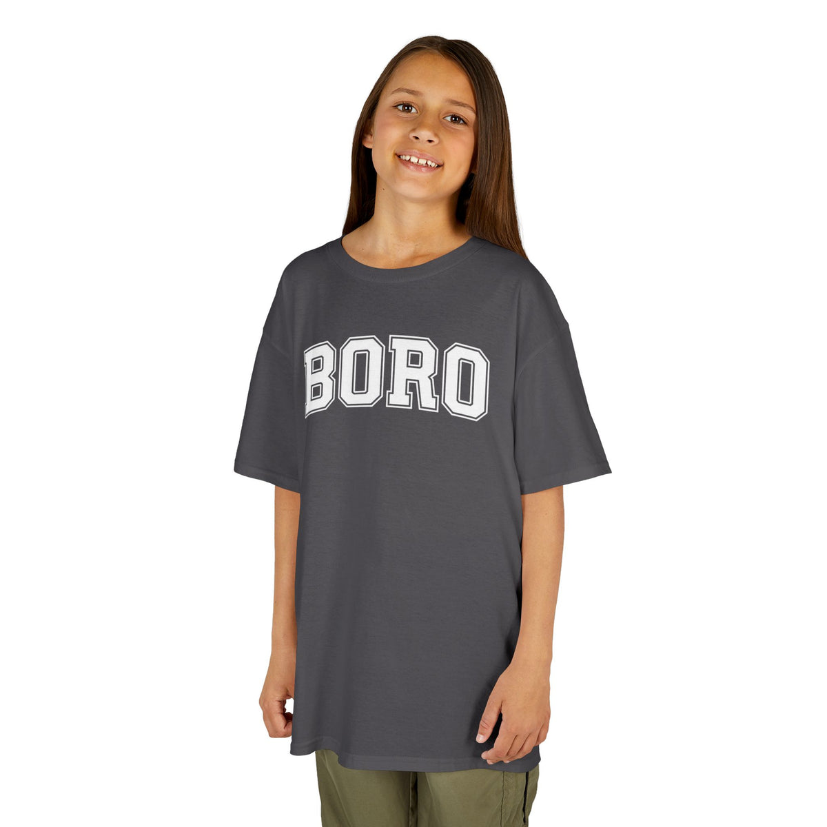 Kids 'BORO' UNI Style Letterman Graphic Tshirt