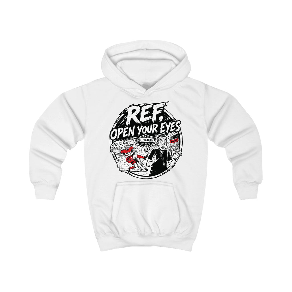 Kids Hoodie — “Ref: Open Your Eyes” Comic Book Middlesbrough Boro Graphic Hoodie