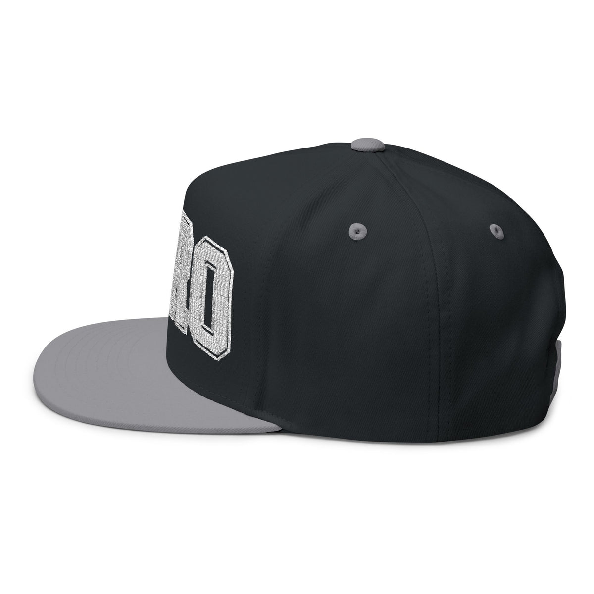 BORO Flat Bill Cap — Embroidered 'BORO' Vintage UNI Snapback Hat