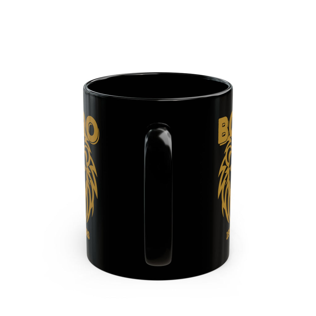 Boro Lion 150 Years Black Mug — Anniversary Commemorative Coffee Cup