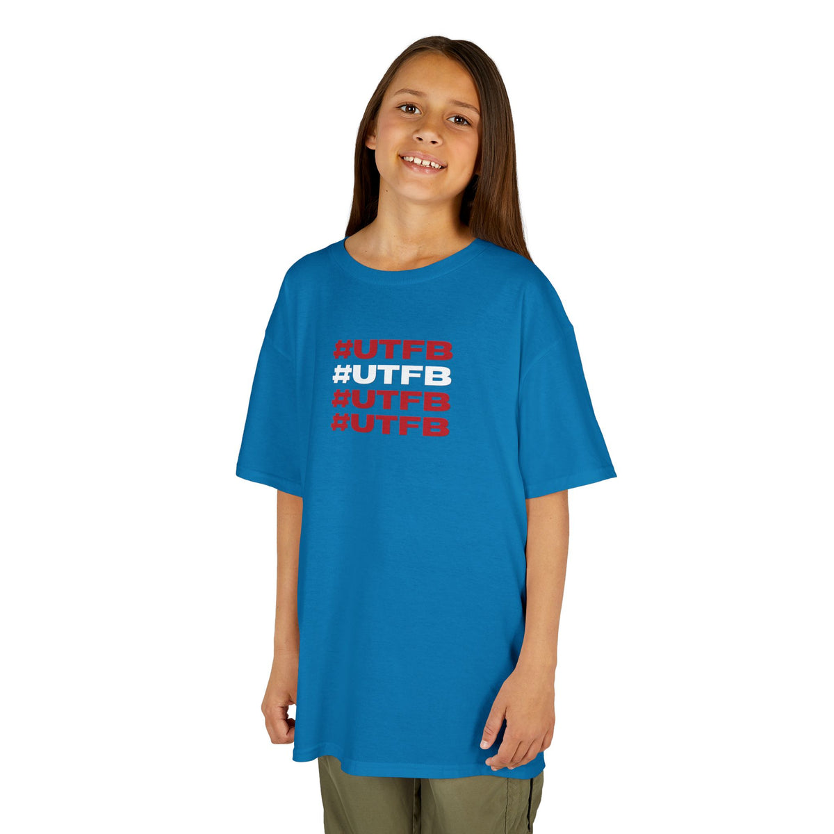 Kids Tee — #UTFB Repeated Graphic Youth T-Shirt