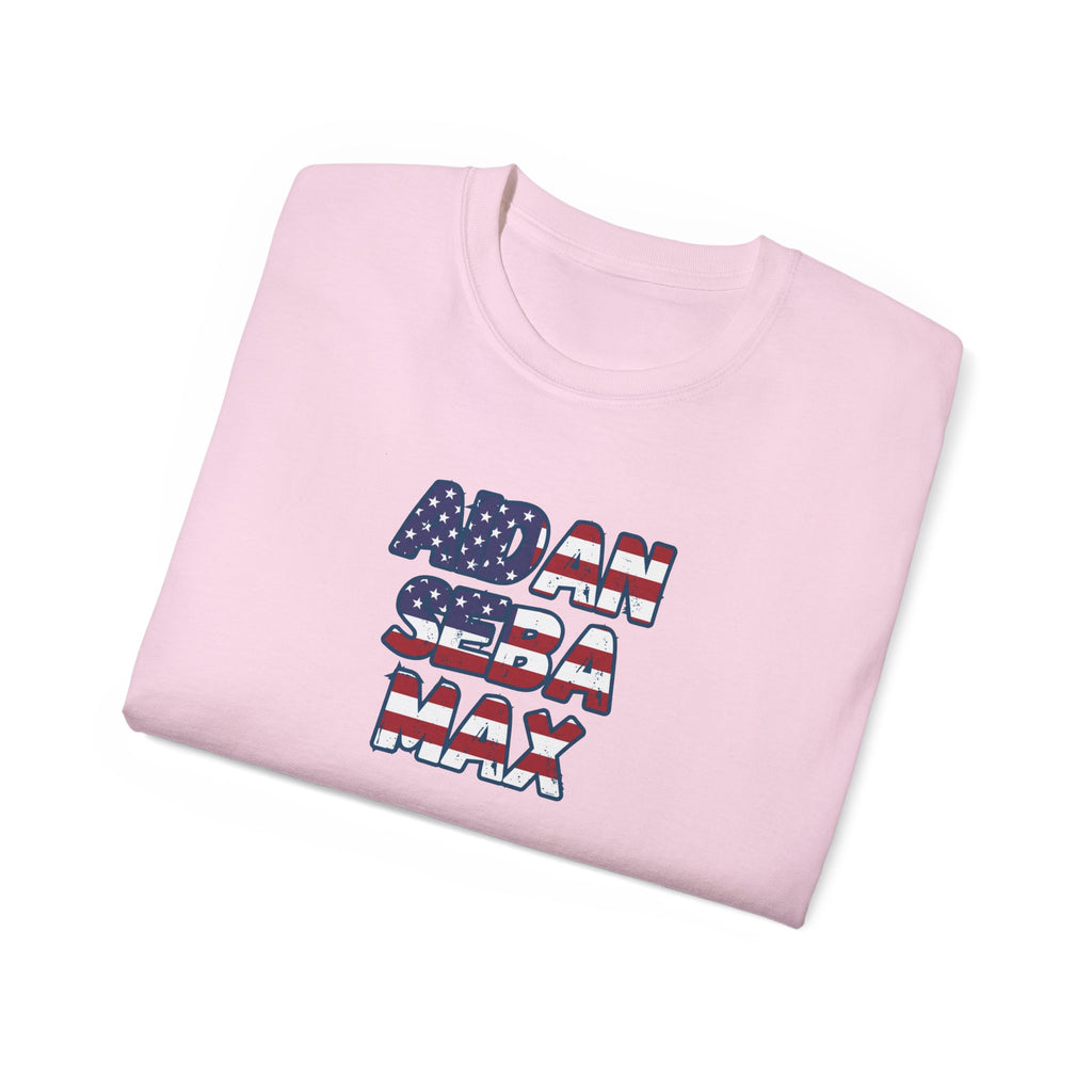 BORO's Midfield Trio Tee — AIDAN SEBA MAX USA  Graphic T‑Shirt