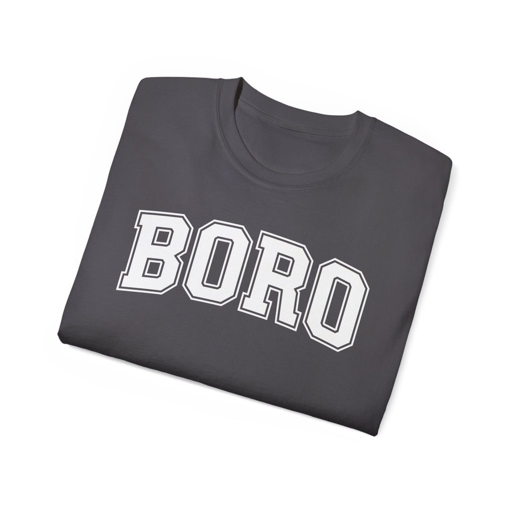 BORO Collegiate Graphic Tee — Classic UNI Lettering T-Shirt