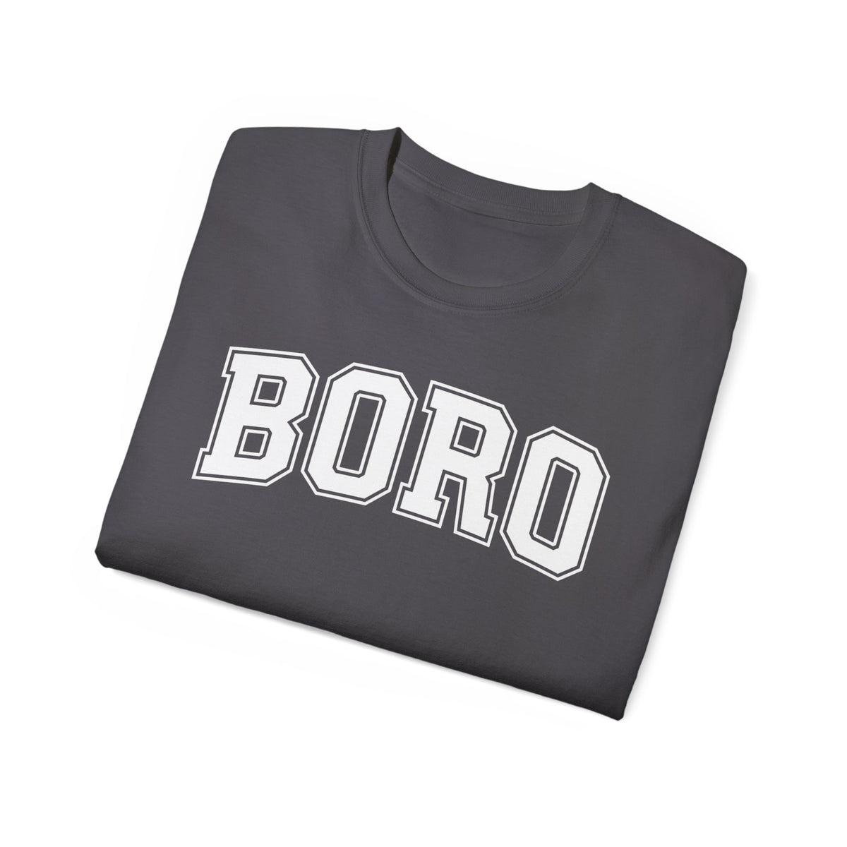 BORO Collegiate Graphic Tee — Classic UNI Lettering T-Shirt