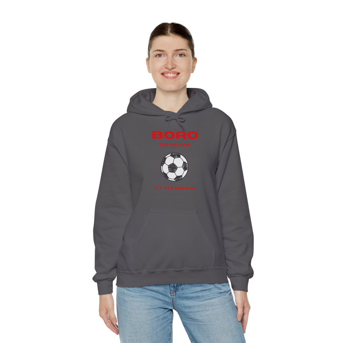 BORO 150 Years Football Hoodie 'front print' only.