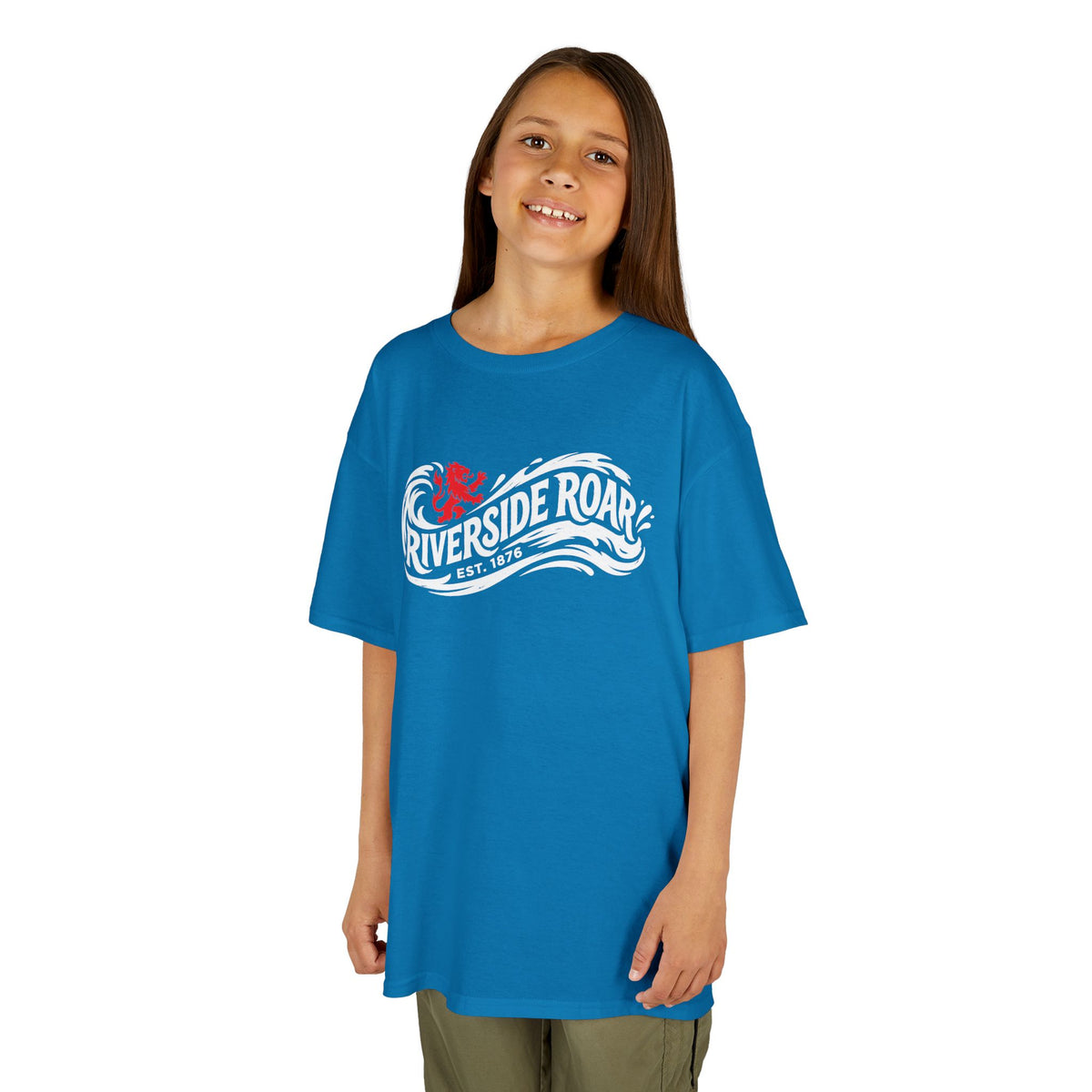 Kids T‑Shirt — Riverside Roar Middlesbrough fc Boro Wave Tshirt (Youth)