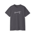 Transporter Bridge Sketch T‑Shirt — Minimalist Hand‑Drawn Middlesbrough Bridge Design