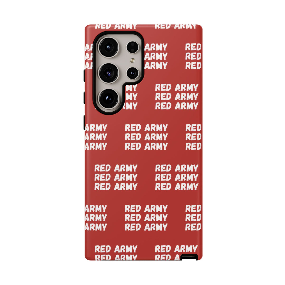 "RED ARMY RED ARMY RED ARMY" Phone Case — Red Pattern Tough Case