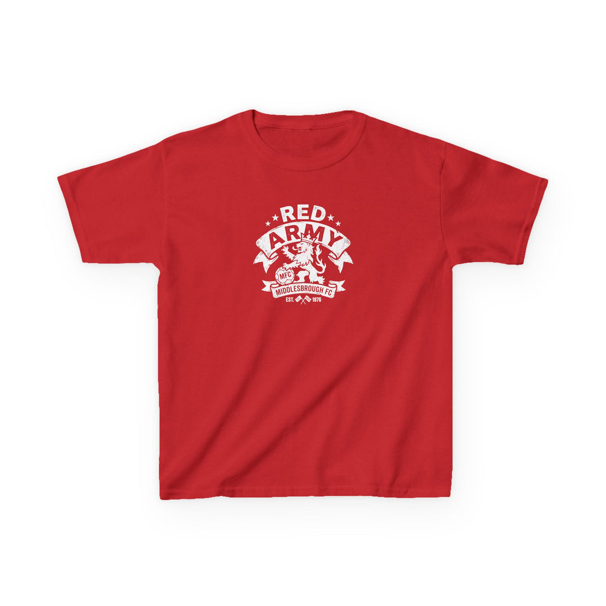 Kids T‑Shirt — "Red Army" BORO Mascot Graphic Tee for Children