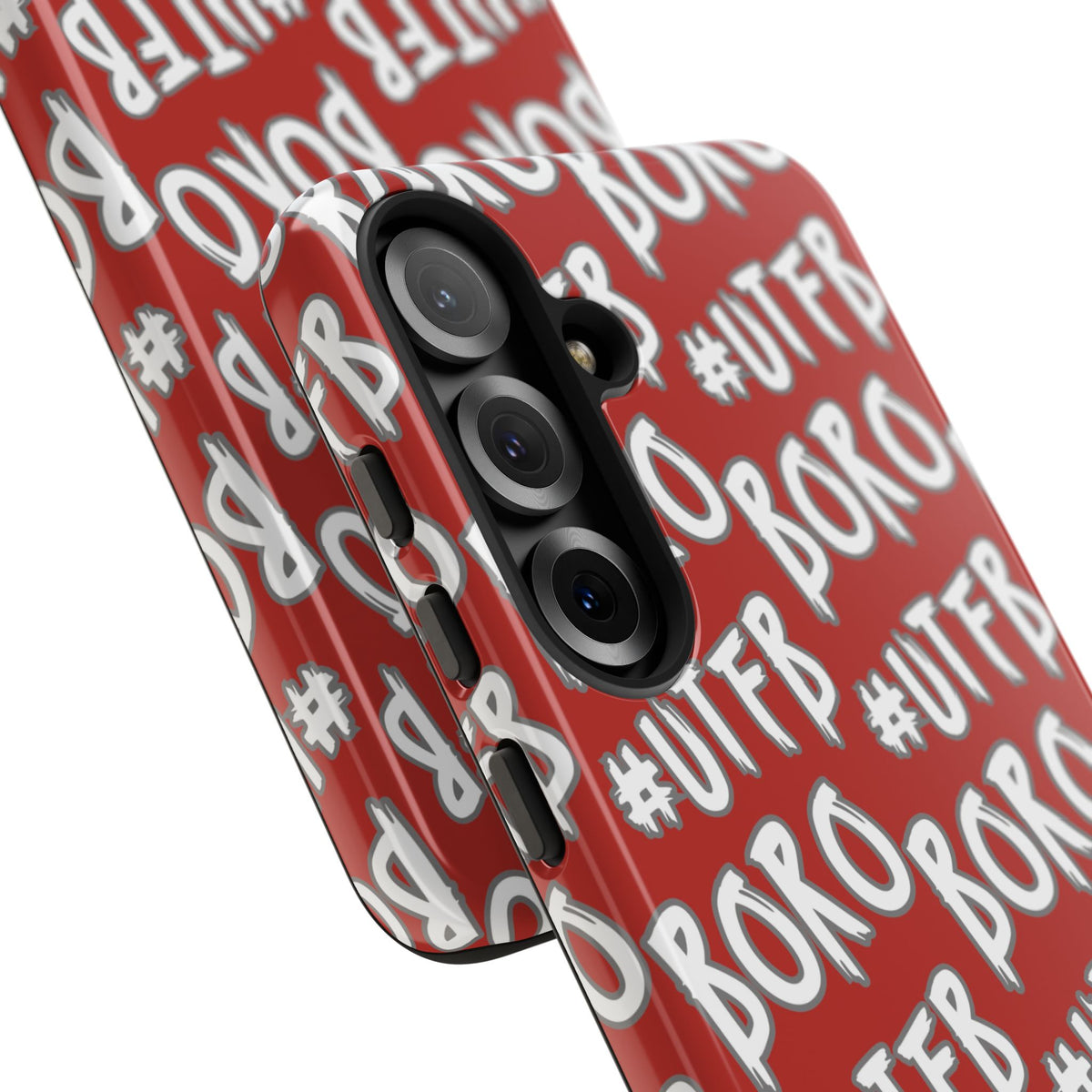 Phone Case — Red #UTFB BORO Pattern Protective Case