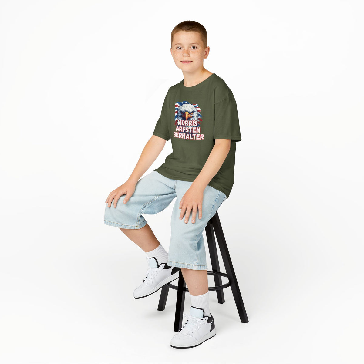 Kids Tee — Patriotic Eagle "Morris Arfsten Berhalter" BORO Graphic