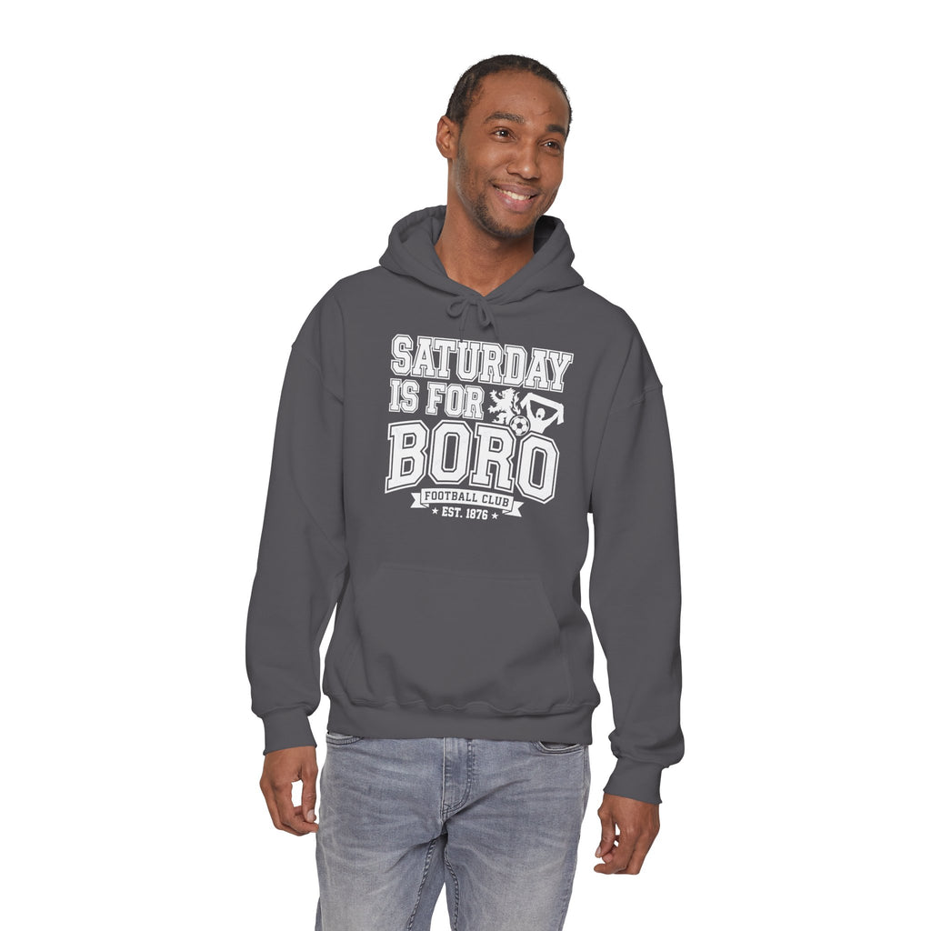 Saturday Is For Boro Hoodie — Football Fan Crewneck Pullover