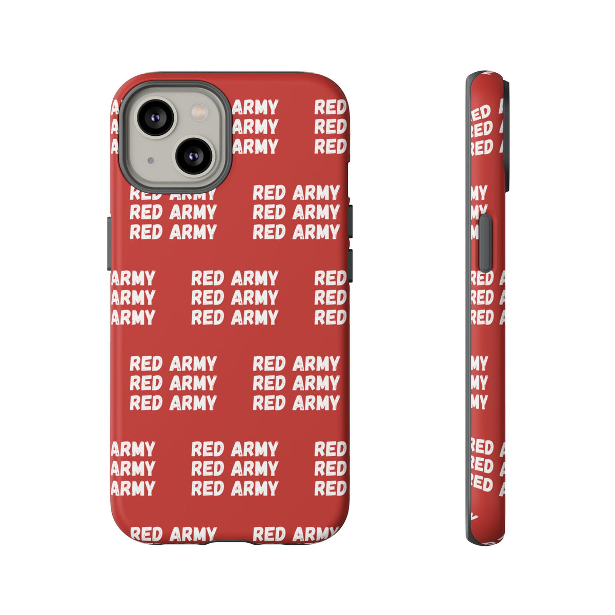 "RED ARMY RED ARMY RED ARMY" Phone Case — Red Pattern Tough Case