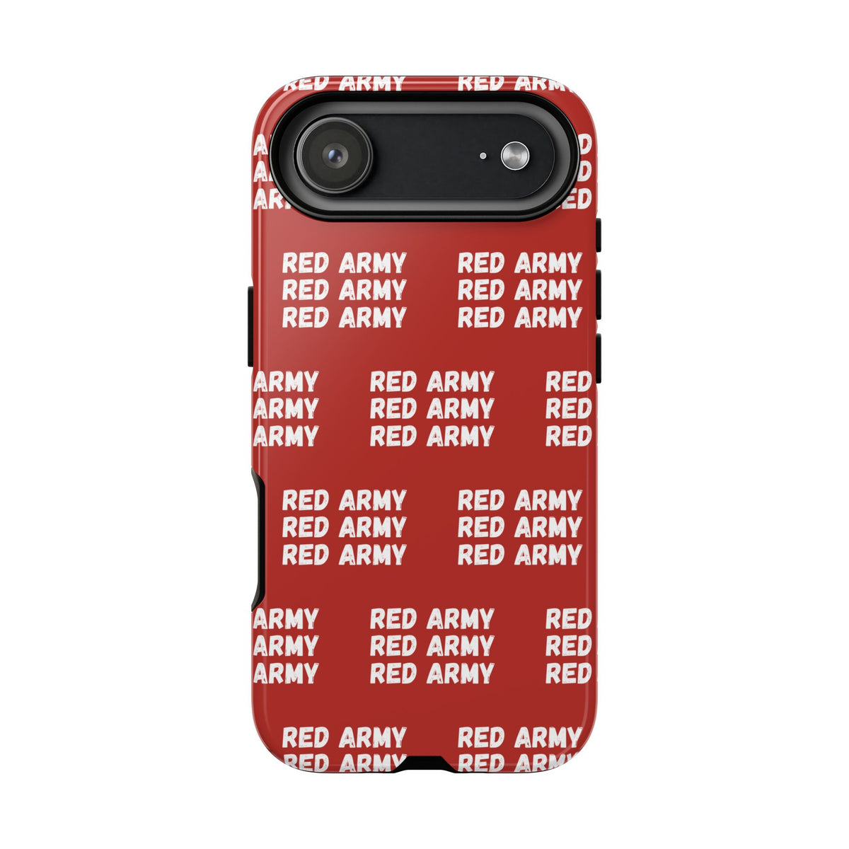 "RED ARMY RED ARMY RED ARMY" Phone Case — Red Pattern Tough Case