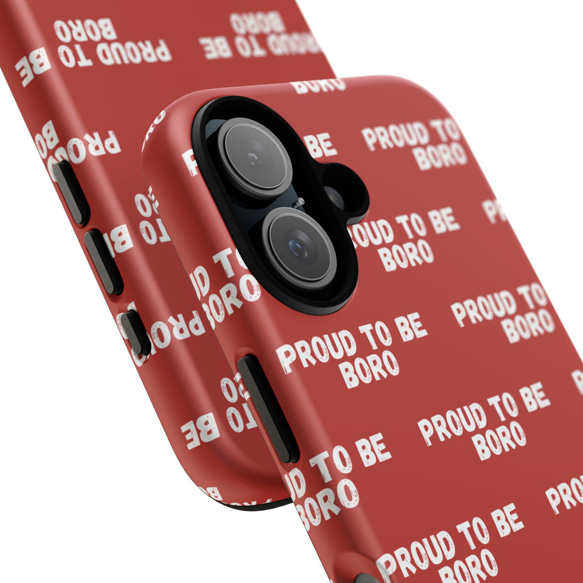 "PROUD TO BE BORO" Phone Case — Red Pattern Tough Case