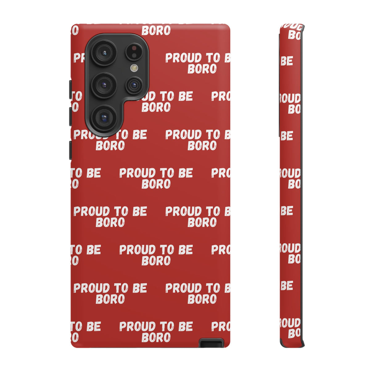 "PROUD TO BE BORO" Phone Case — Red Pattern Tough Case