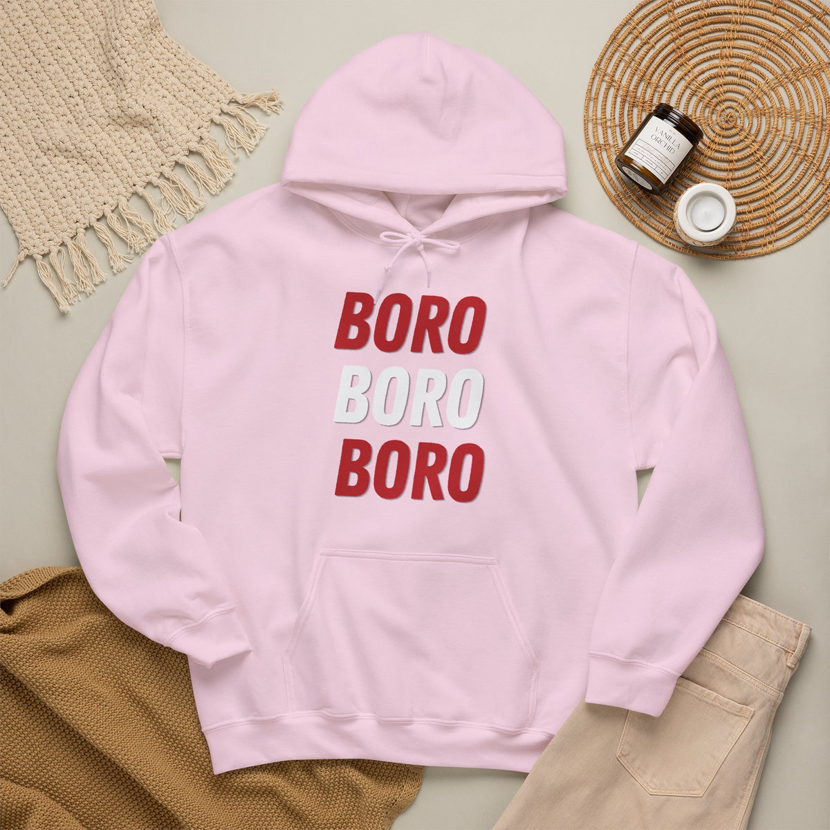 BORO Chant Hoodie 'front print' only.