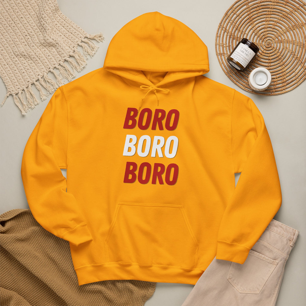 BORO Chant Hoodie 'front print' only.