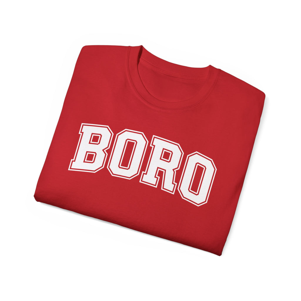 BORO Collegiate Graphic Tee — Classic UNI Lettering T-Shirt