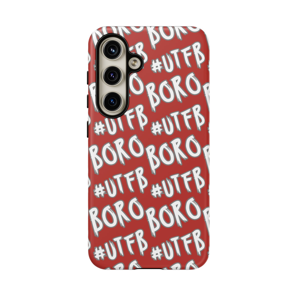Phone Case — Red #UTFB BORO Pattern Protective Case