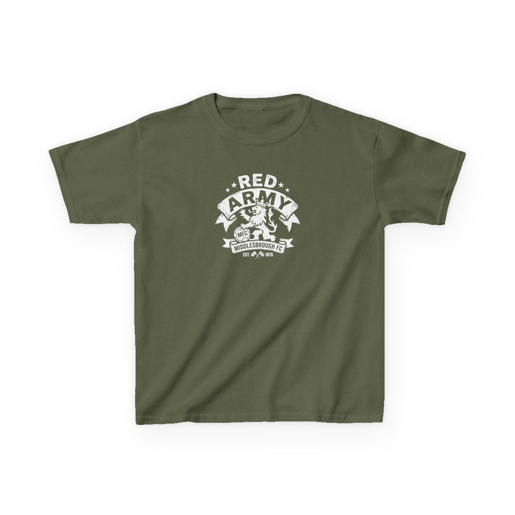 Kids T‑Shirt — "Red Army" BORO Mascot Graphic Tee for Children