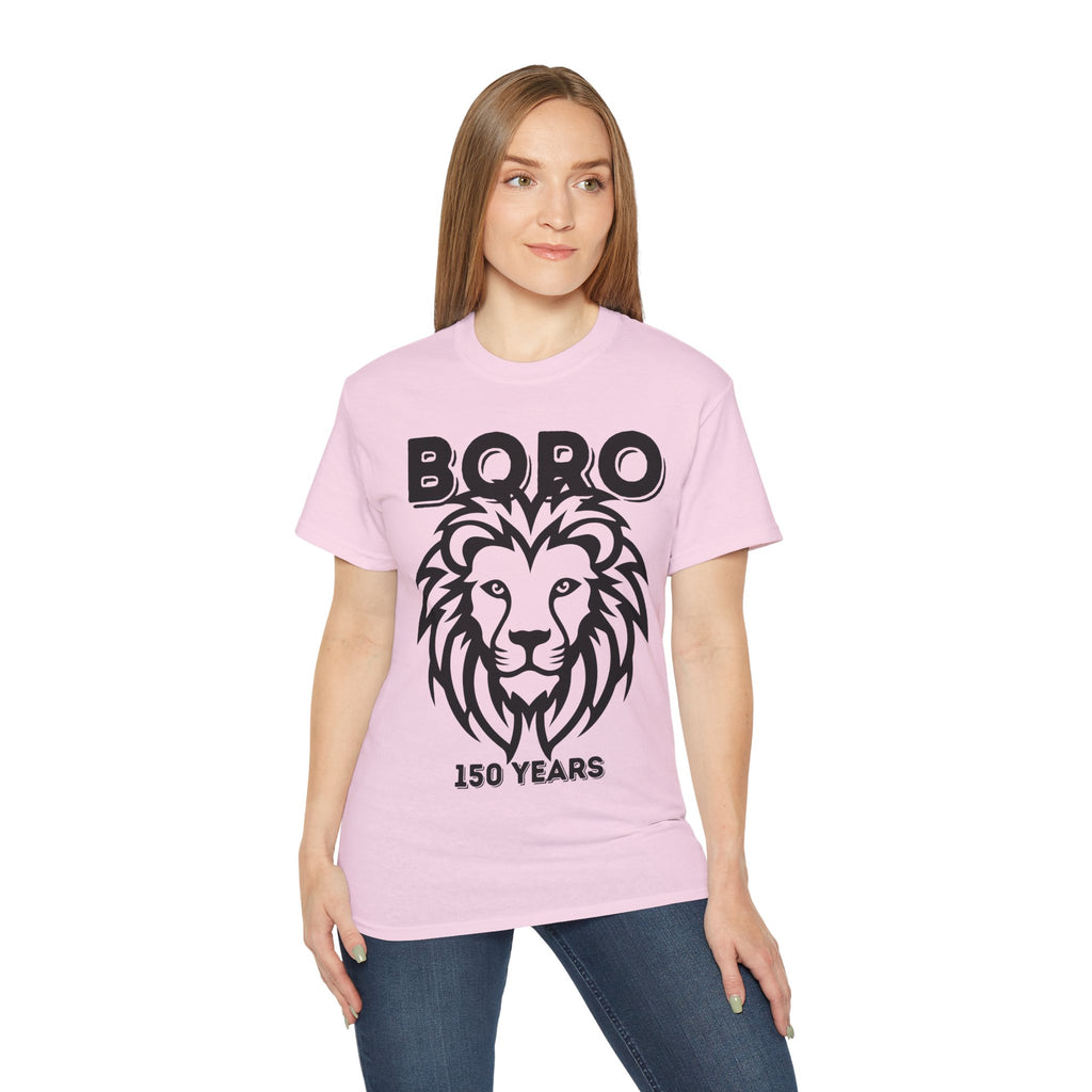 LARGE Black/Red Lion Mascot Tee – BORO 150 Years Commemorative T-Shirt
