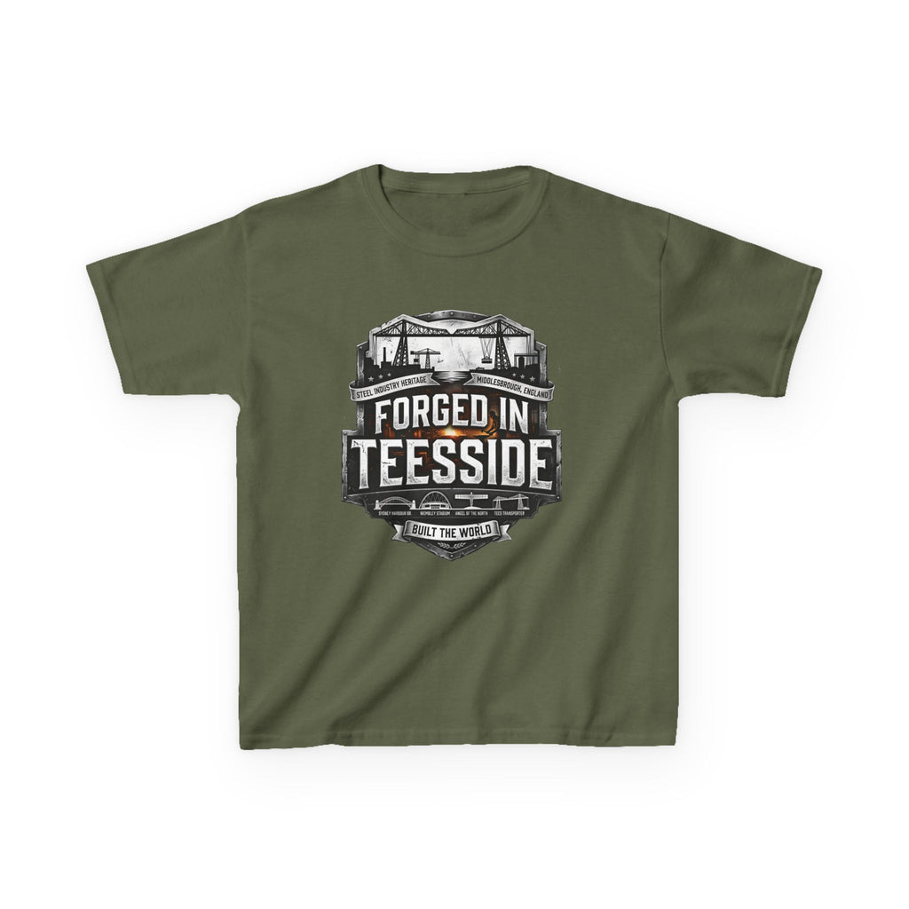 Kids Tee — "Forged in Teesside" BORO Industrial Shirt