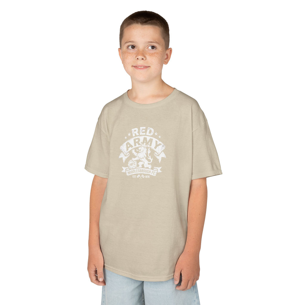 Kids T‑Shirt — "Red Army" BORO Mascot Graphic Tee for Children