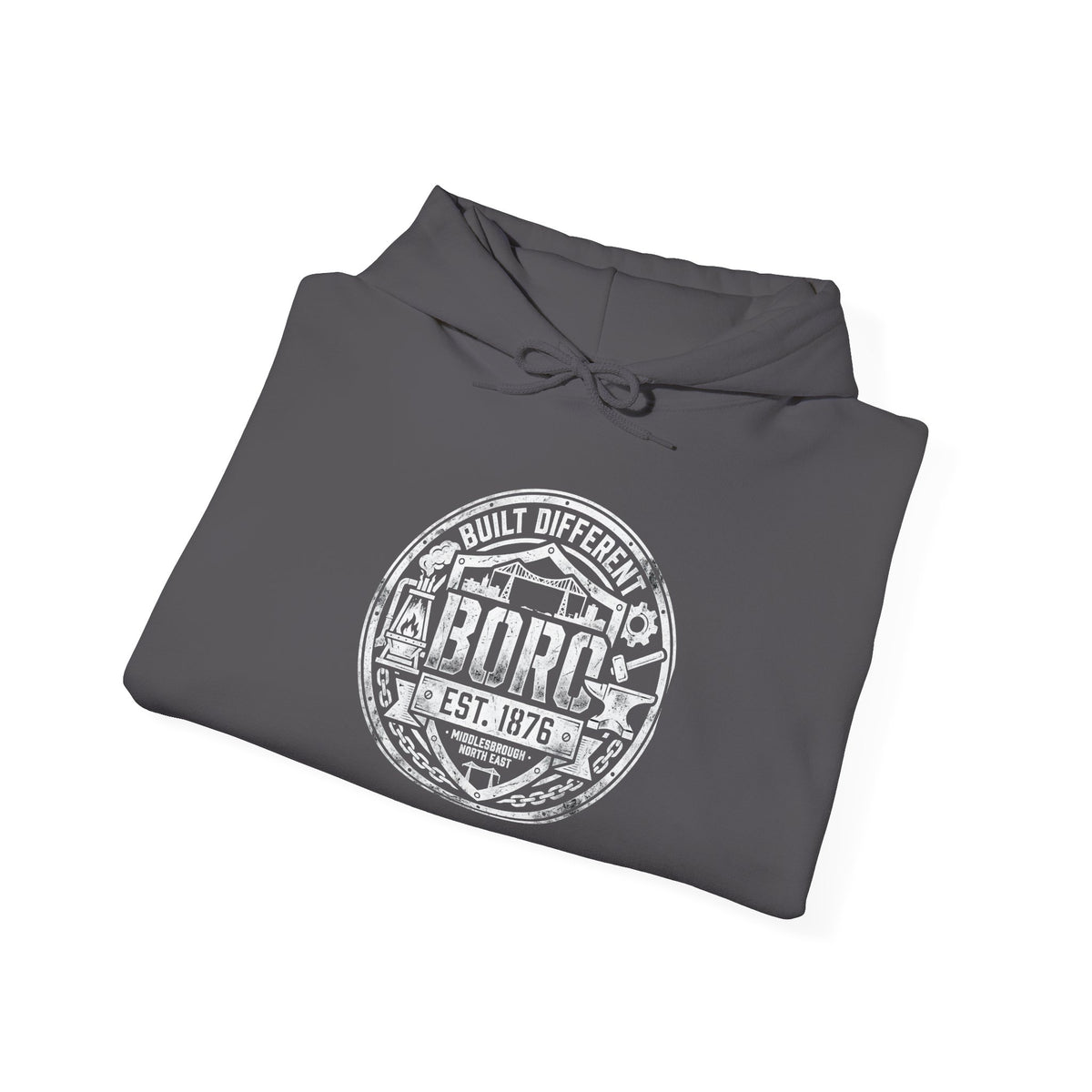 Adult BORO Built Different – Boro Logo Hoodie