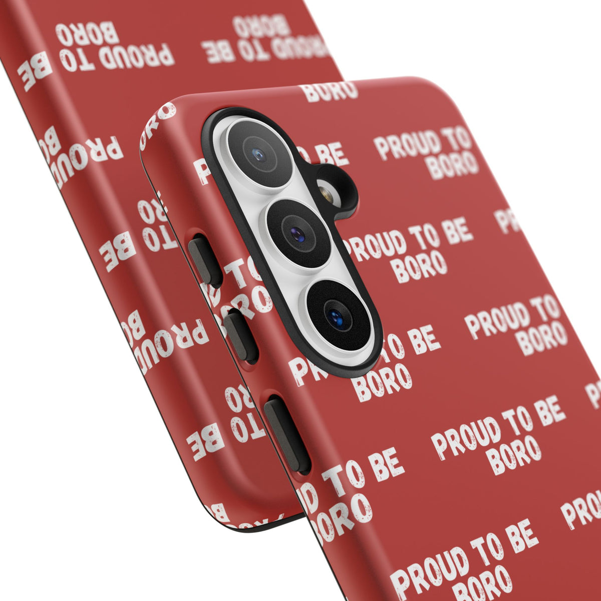 "PROUD TO BE BORO" Phone Case — Red Pattern Tough Case