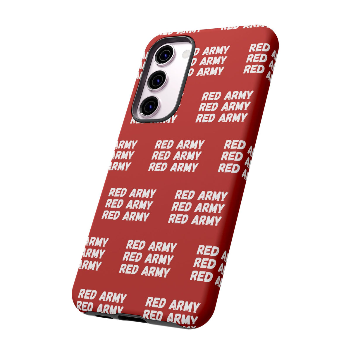 "RED ARMY RED ARMY RED ARMY" Phone Case — Red Pattern Tough Case