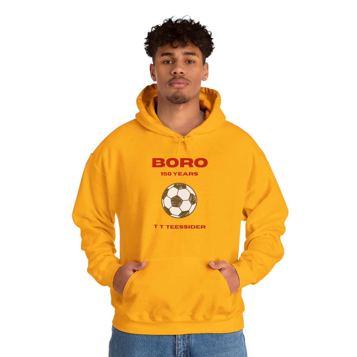 BORO 150 Years Football Hoodie 'front print' only.