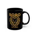 Boro Lion 150 Years Black Mug — Anniversary Commemorative Coffee Cup