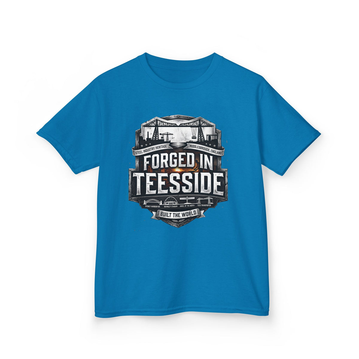 Kids Tee — "Forged in Teesside" BORO Industrial Shirt
