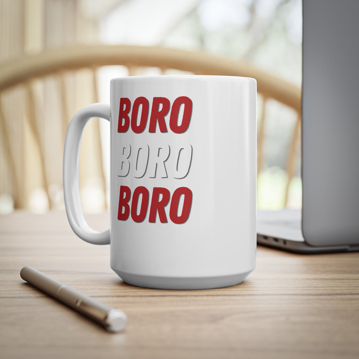 Boro Boro Boro Ceramic Coffee Mug — 11oz & 15oz