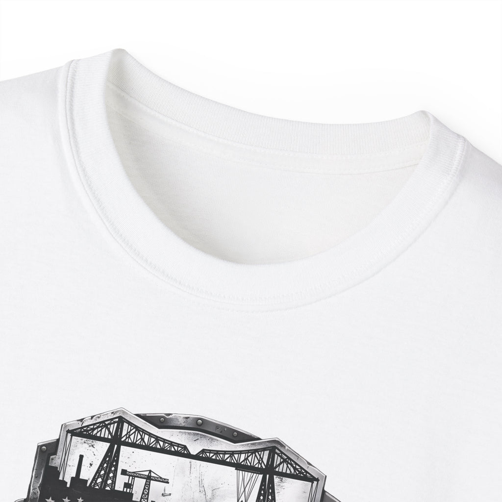 Forged in Teesside Graphic Tee, Industrial England T‑Shirt, Teesside Built The World, British Steel