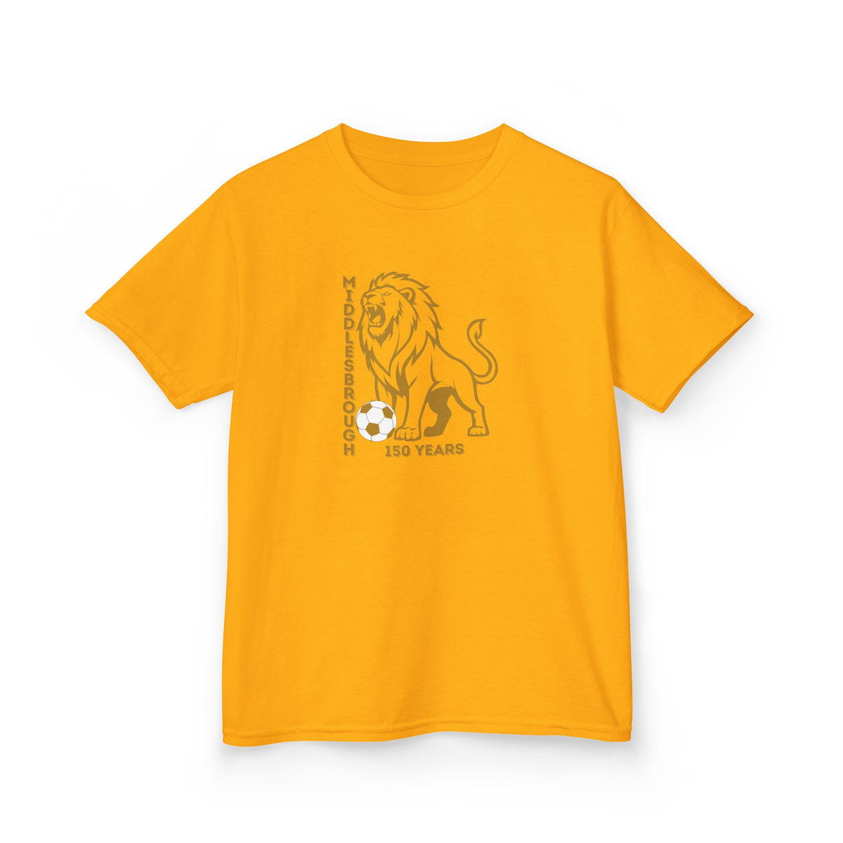 Kids Middlesbrough Lion Graphic Tee — "150 Years" Anniversary Shirt