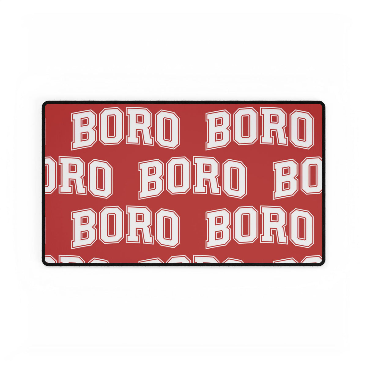 BORO Red Desk Mat — Large Gaming & Office Desk Pad
