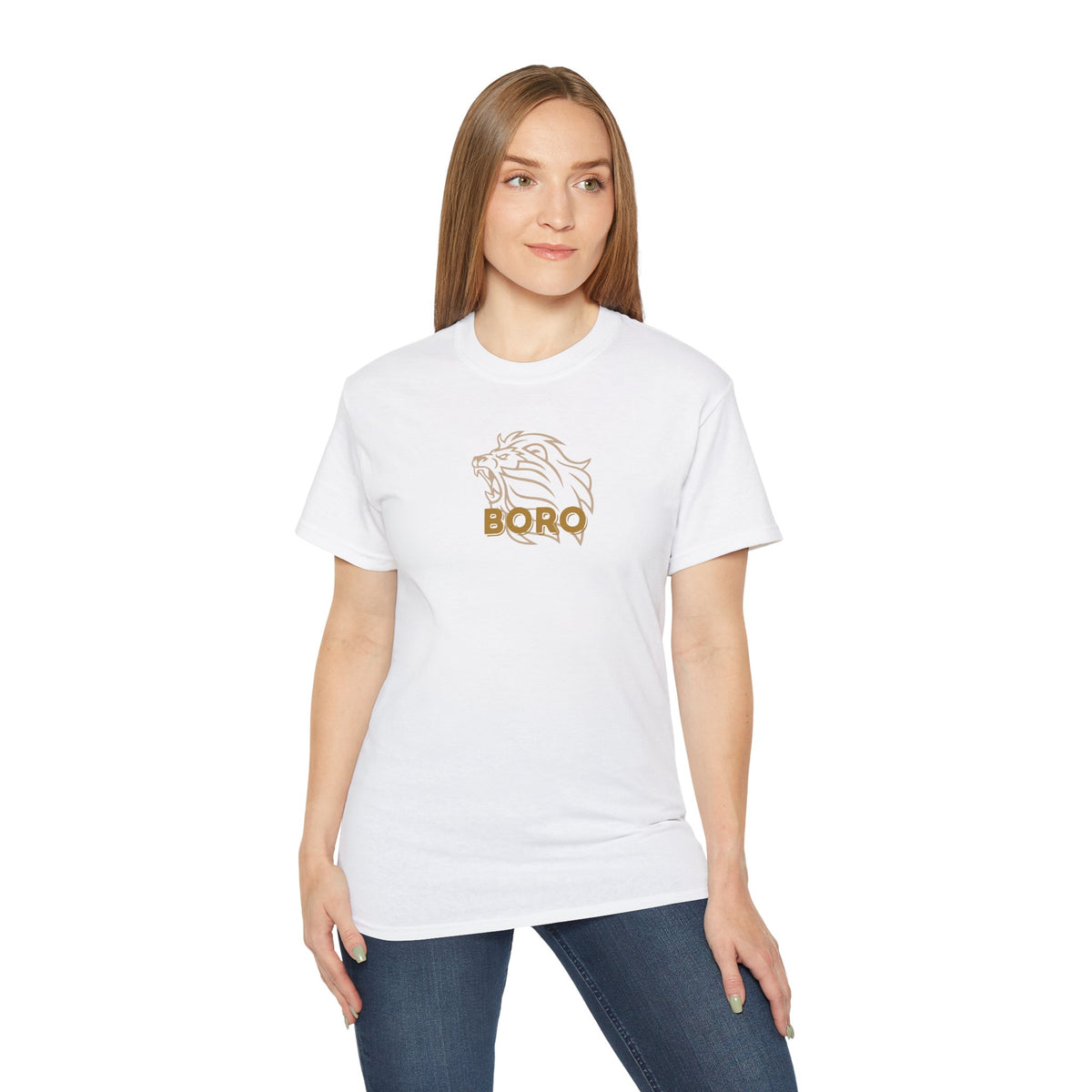 GOLD Roaring Lion BORO Football T-Shirt