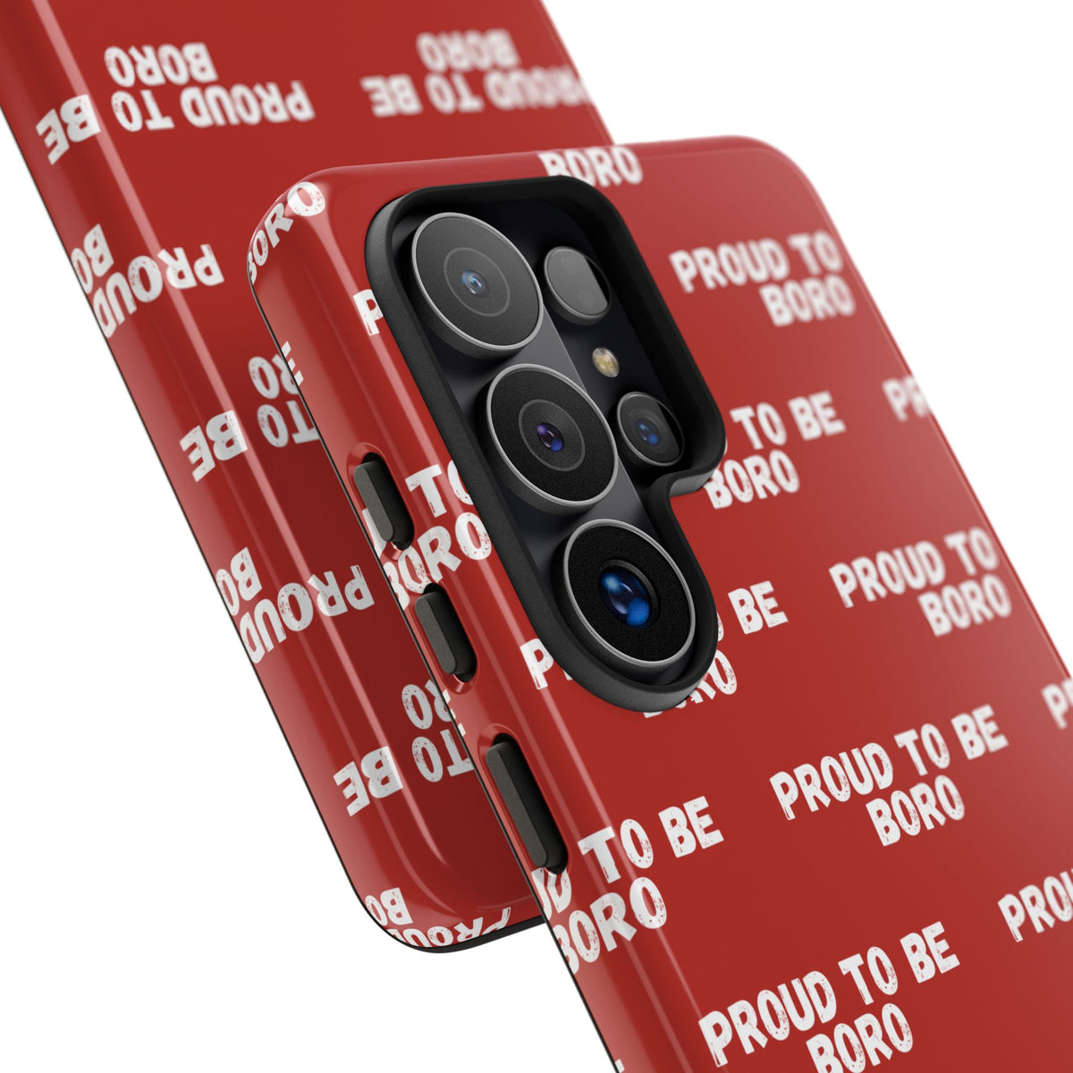 "PROUD TO BE BORO" Phone Case — Red Pattern Tough Case
