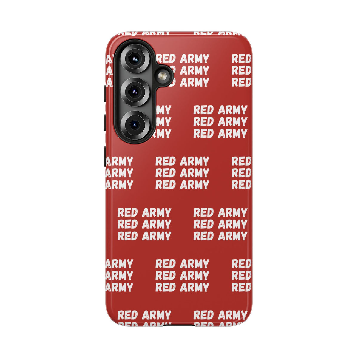 "RED ARMY RED ARMY RED ARMY" Phone Case — Red Pattern Tough Case