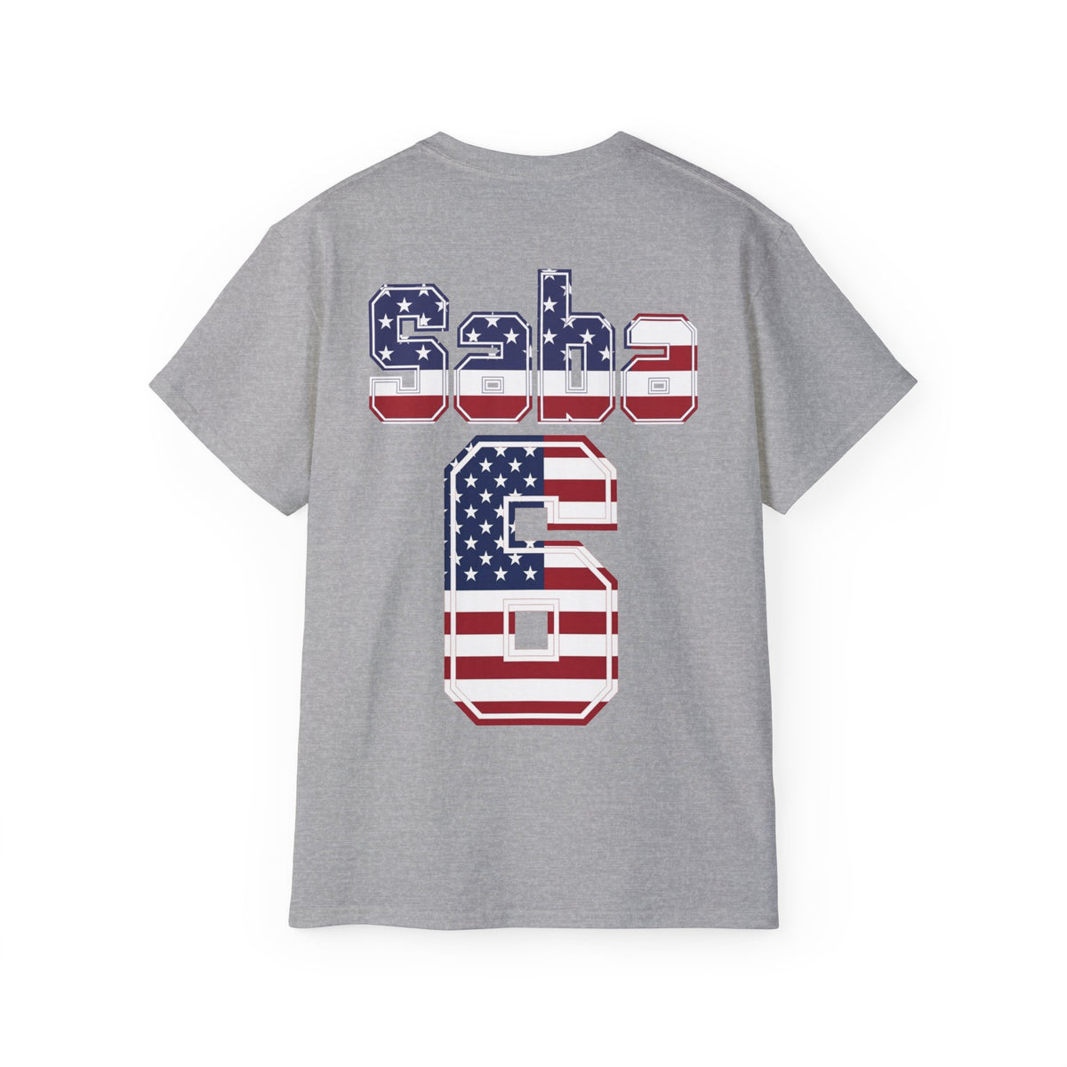 Sabastian Berhalter Number 6 USA Flag Shirt for the BORO 'back print only'