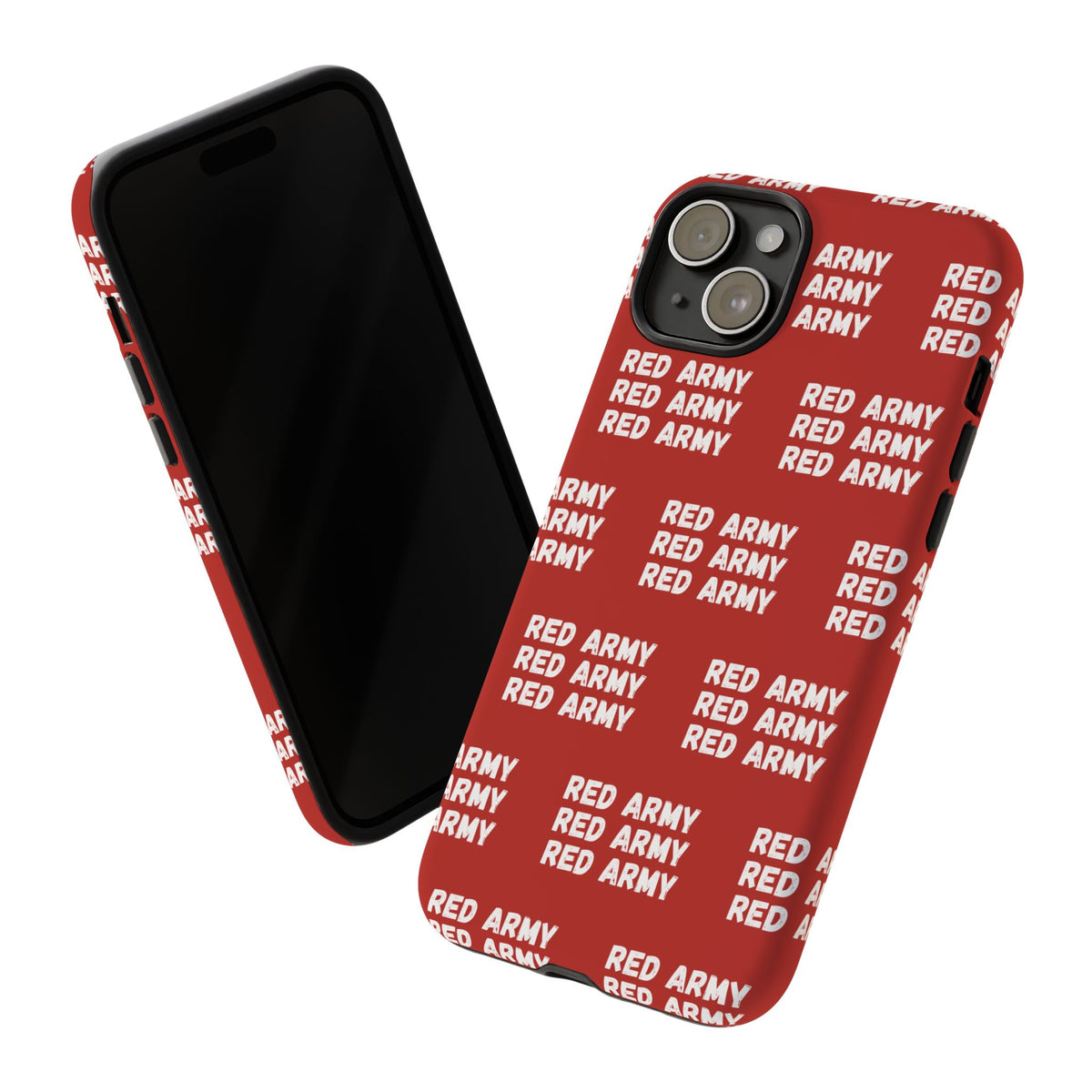 "RED ARMY RED ARMY RED ARMY" Phone Case — Red Pattern Tough Case