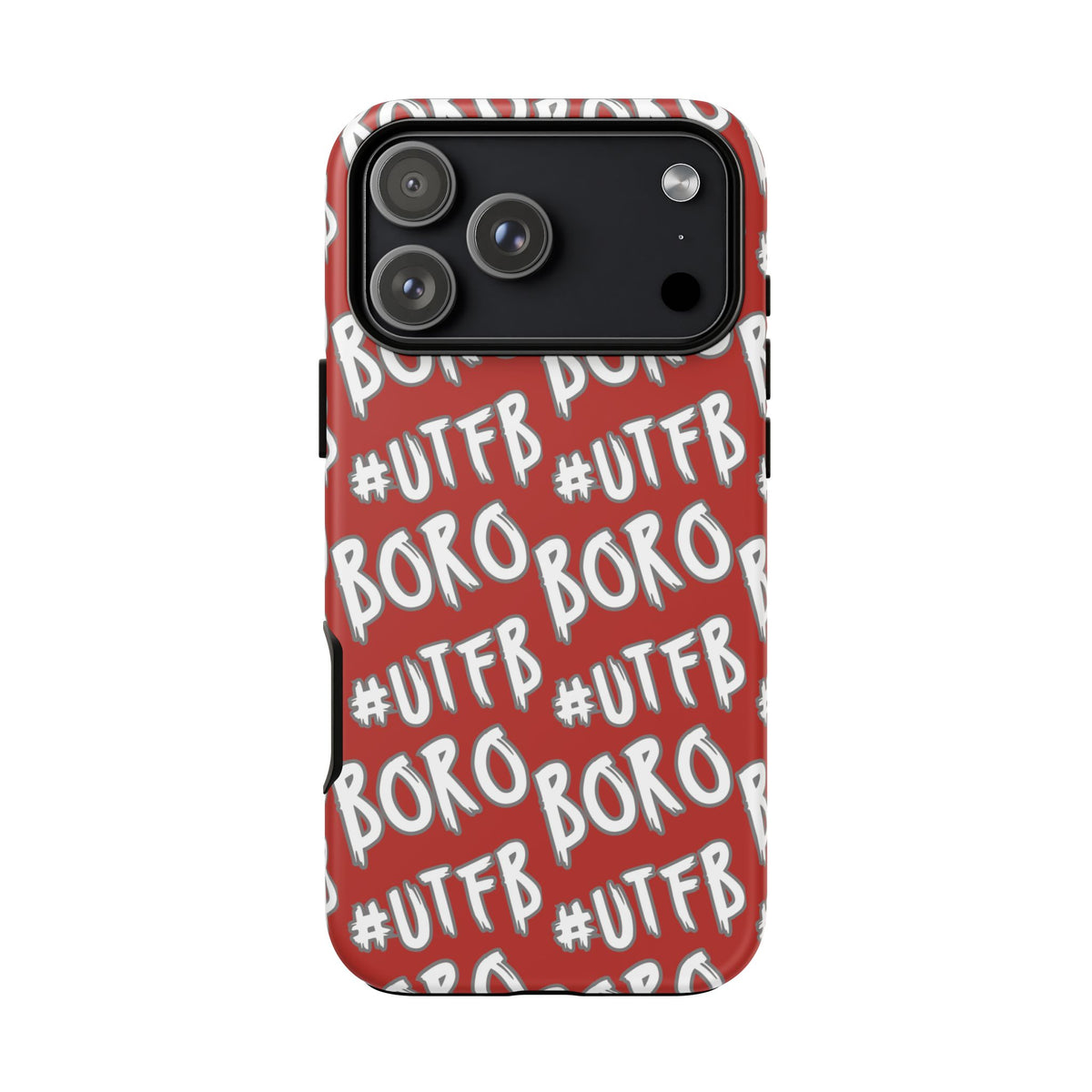 Phone Case — Red #UTFB BORO Pattern Protective Case