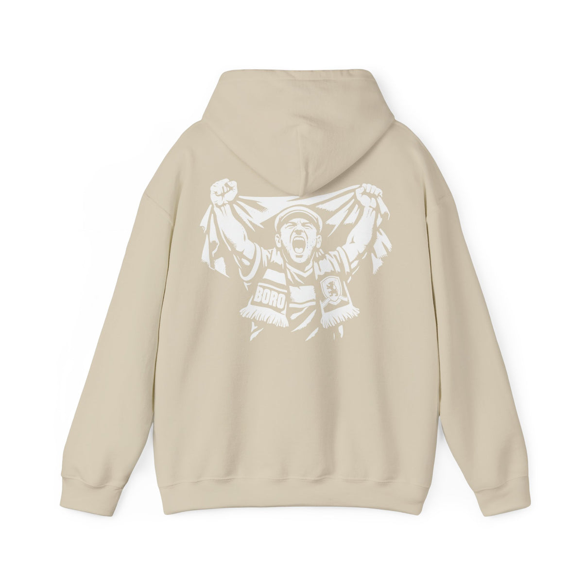 BORO Super Fan Hoodie — Middlesbrough Football Supporter 'back print'