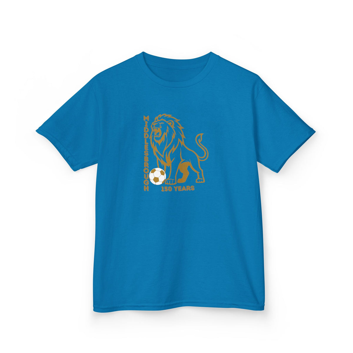 Kids Middlesbrough Lion Graphic Tee — "150 Years" Anniversary Shirt