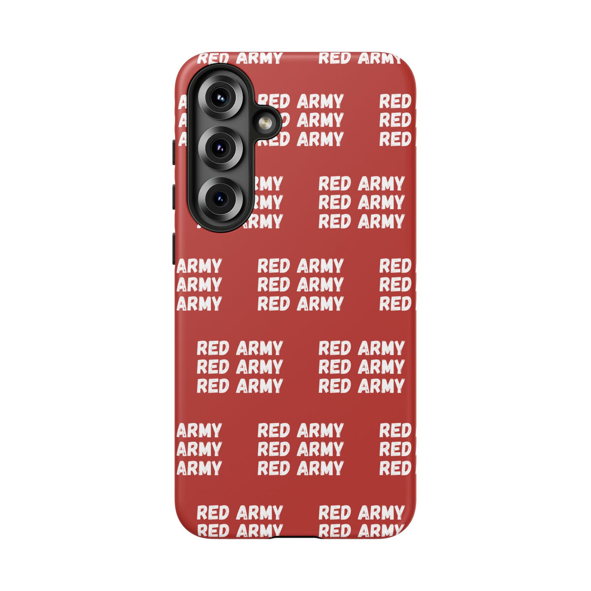 "RED ARMY RED ARMY RED ARMY" Phone Case — Red Pattern Tough Case