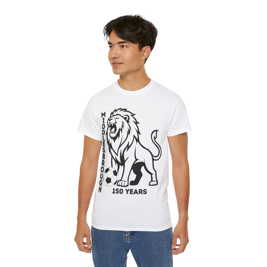 Black/Red Middlesbrough 150 Years Lion Football T-Shirt
