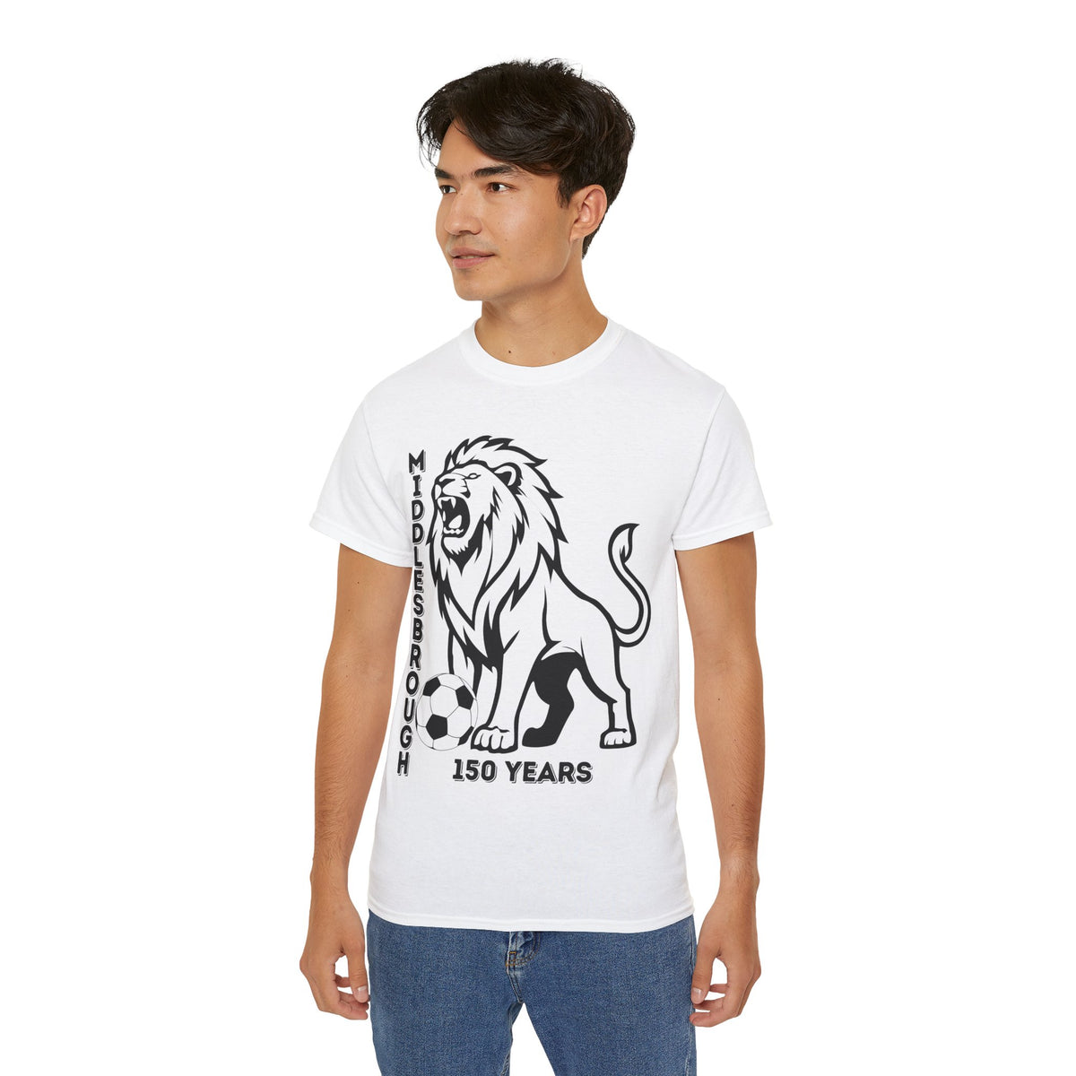Black/Red Middlesbrough 150 Years Lion Football T-Shirt